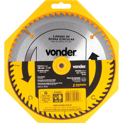 Lâmina Serra Circular Vídea 185x20x2,8mm 60D 7200 Rpm Vonder