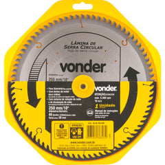 Lamina Serra Circular Vídea 250x30x3,2mm 72 Dentes 5300 Rpm