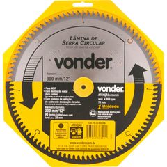 Lâmina Serra Circular Vídea 300x30x3,0mm 96D 4000 Rpm Vonder
