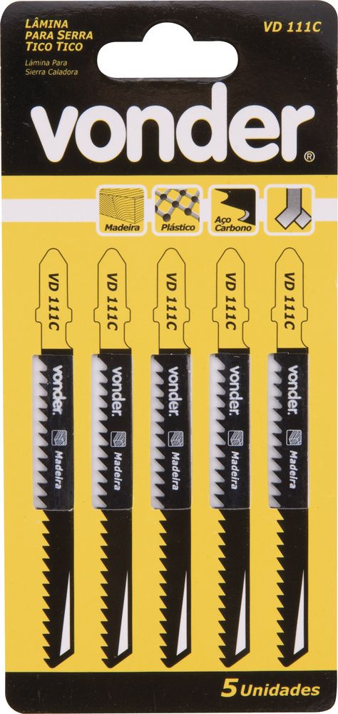 Lâmina Serra Tico-tico Aço Carbono Vd 111c 8dpp T Pa Vonder