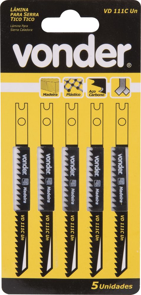 Lâmina Serra Tico-tico Aço Carbono Vd 111c 8dpp Univ Vonder