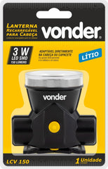 Lanterna Para Cabeca Recar Lcv150 Vonder