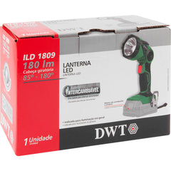 Lanterna LED Interc. 18V sem Bateria/Carregador Ild 1809 DWT