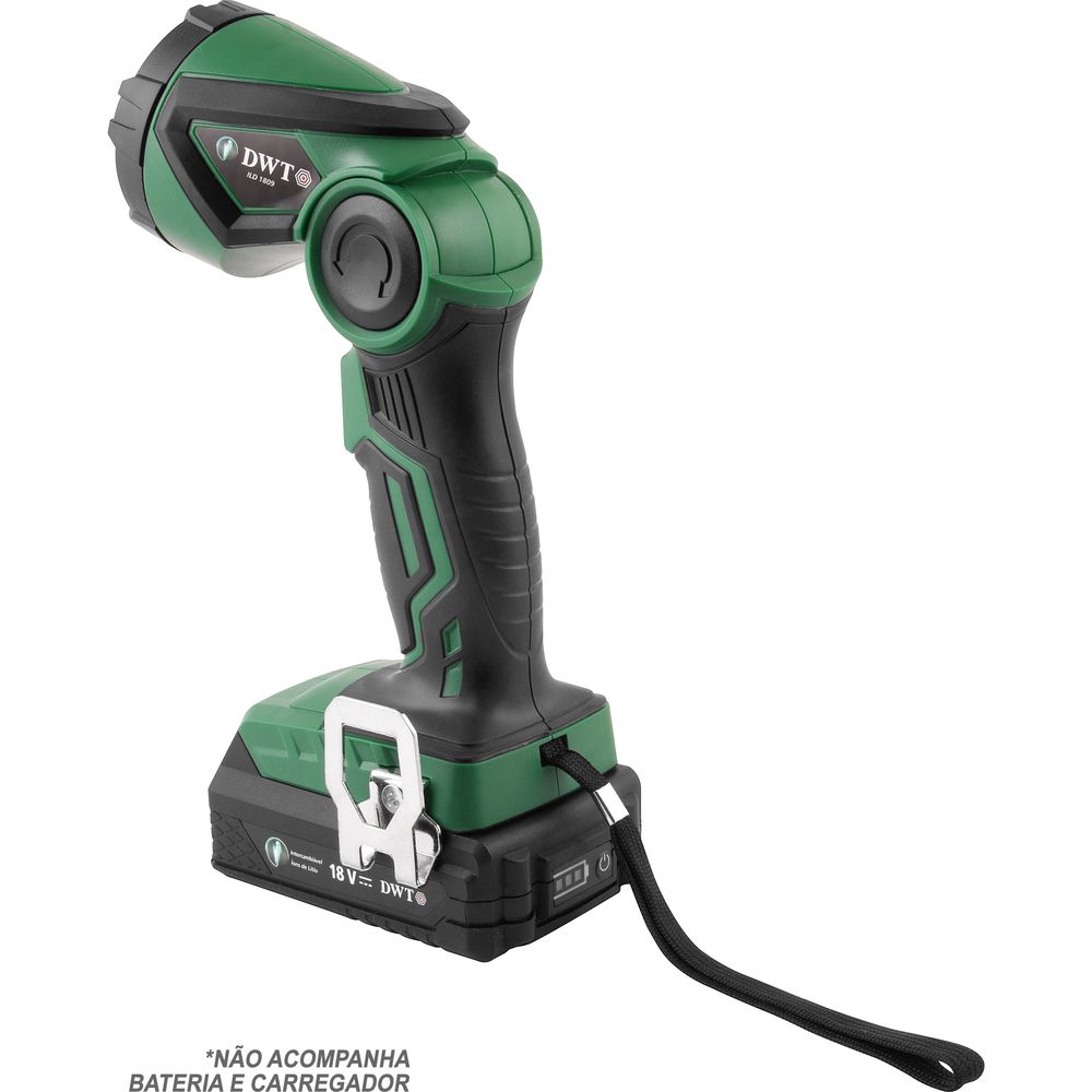 Lanterna LED Interc. 18V sem Bateria/Carregador Ild 1809 DWT