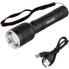 Lanterna Recarregável 400 Lumens Ajuste de Foco LRV400 Vonder
