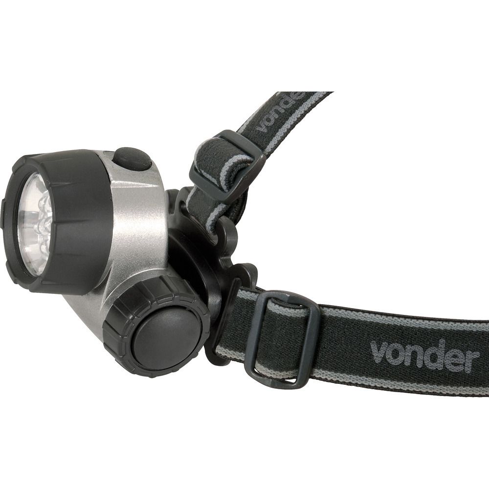 Lanterna 6 leds lc007 para cabeça 3AAA Vonder
