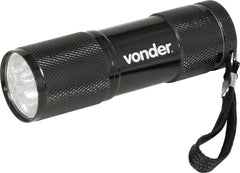 Lanterna 9 leds llv0009 corpo aluminio 3AAA Vonder