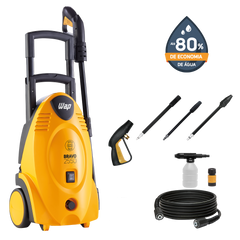 Lavadora de Alta Pressão WAP BRAVO 2550 com Alça Retrátil, 1700W Motor Indução 127V