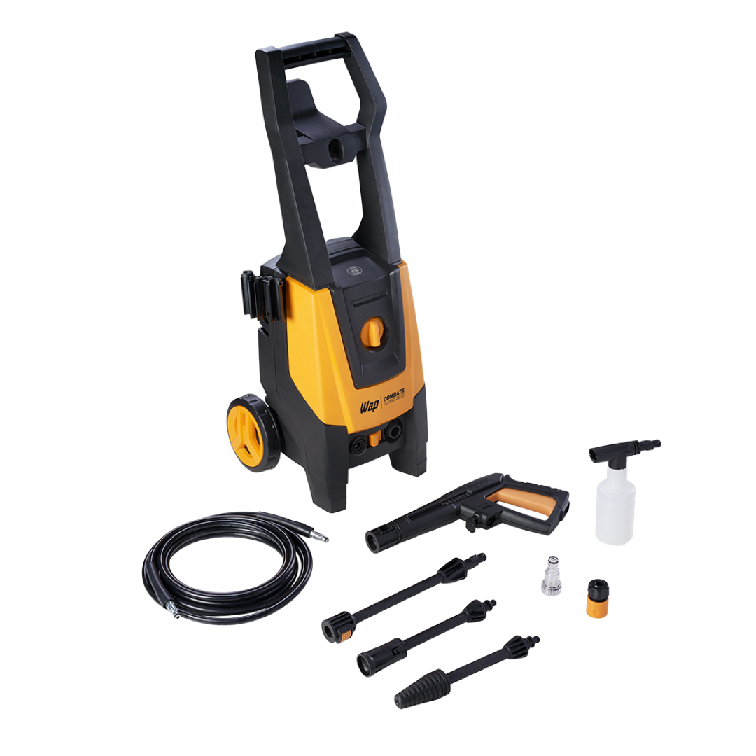 Lavadora de Alta Pressão WAP Combate Turbo 2600 1700W Filtro de Água e Aplicador de Detergente 220V - Guimepa