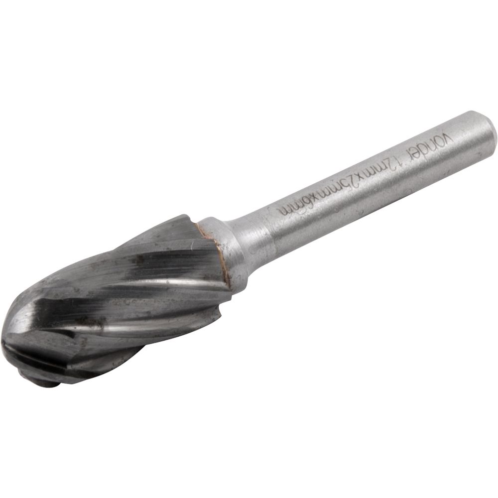 Lima Rotativa Abaulada p/ Alumínio 12x25 c/ Haste 6 Vonder