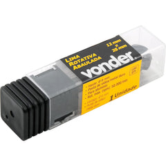 Lima Rotativa Abaulada p/ Alumínio 12x25 c/ Haste 6 Vonder