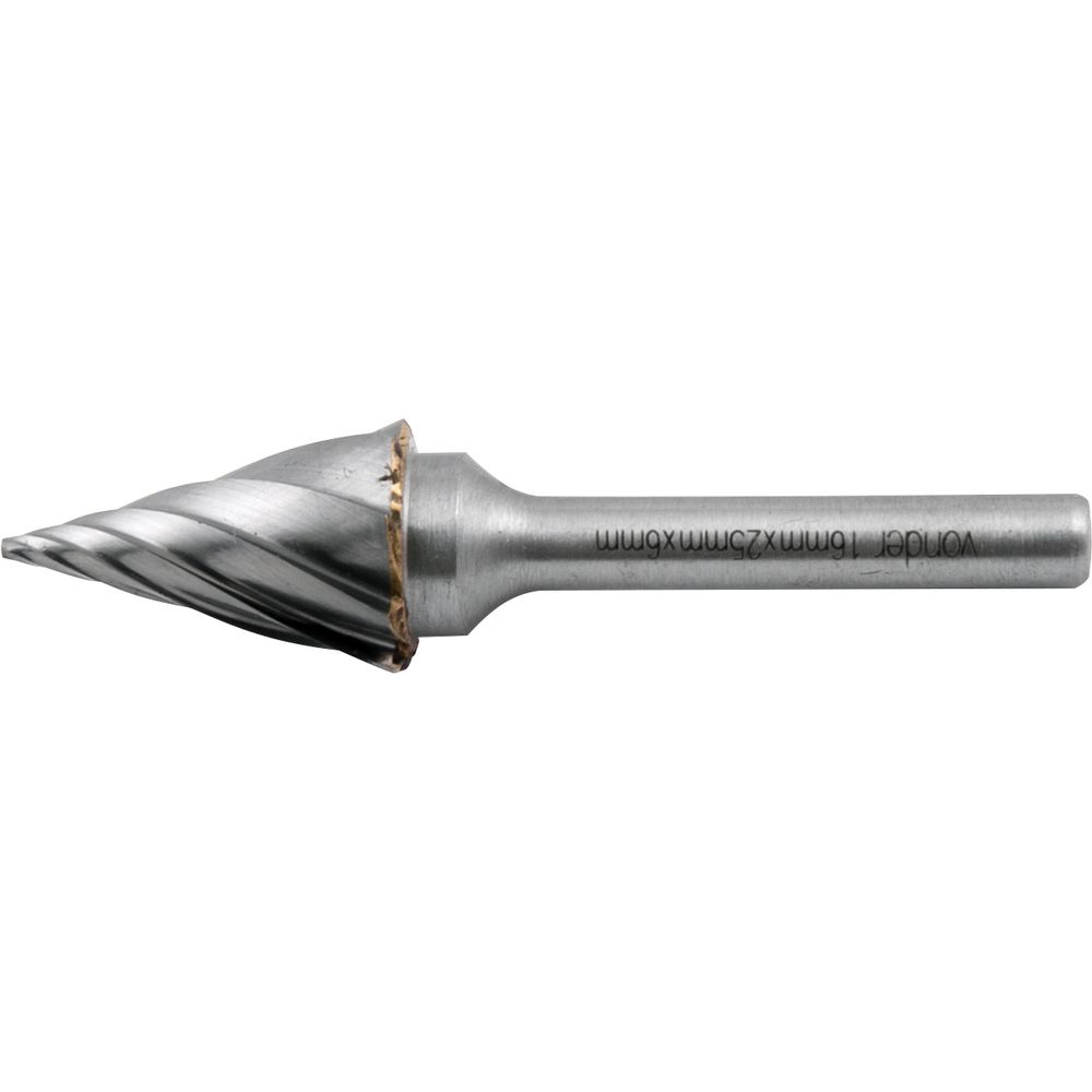 Lima Rotativa Cônica p/ Alumínio 16x25mm c/ Haste 6mm Vonder