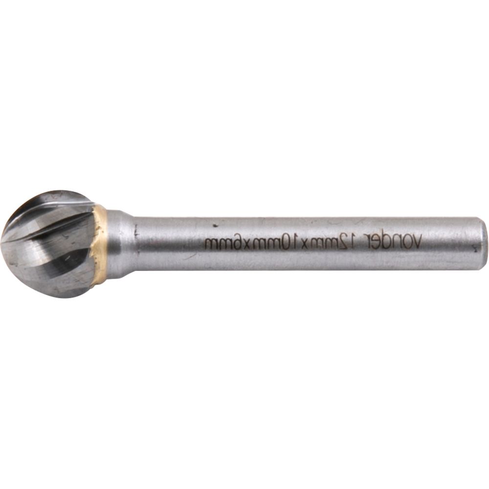 Lima Rotativa Esférica p/ Alumínio 12mm c/ Haste 6mm Vonder