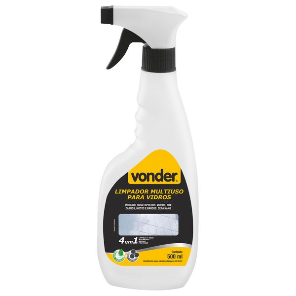 Limpador multiuso 4x1 (vidros) pulverizador 500ml - Vonder