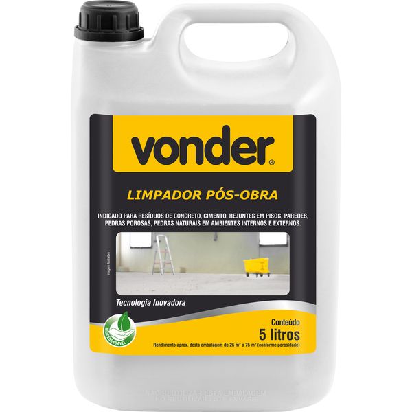 Limpador pós-obra 5l - Vonder