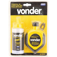Linha com giz para drywall 30m azul Vonder