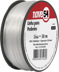Linha para pedreiro lisa 0,8mmx50m - Nove54