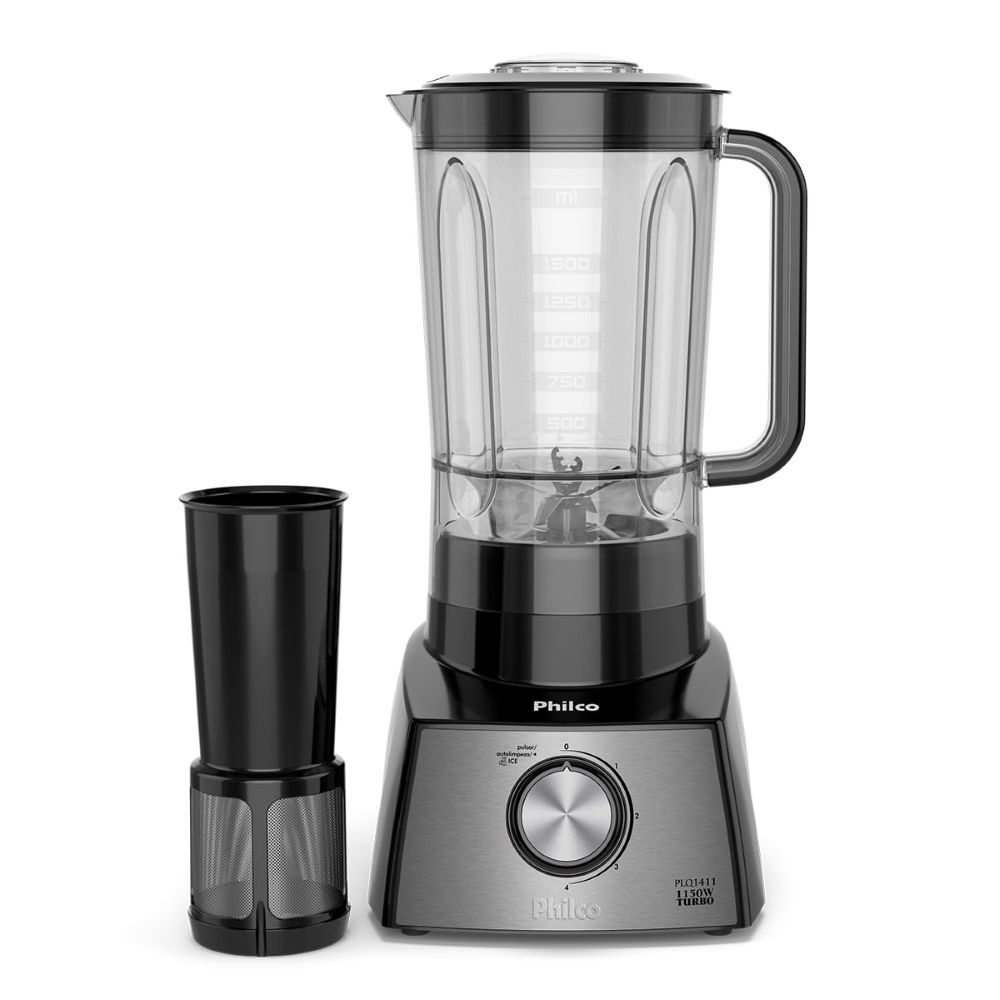 Liquidificador PLQ1411 1150W Philco Inox 2,7L Com Lâminas em Aço Inox 220V