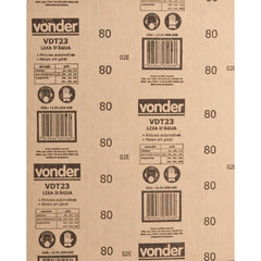 Lixa folha d'agua g150 225x275mm vdt-23 c/ 50 peças Vonder