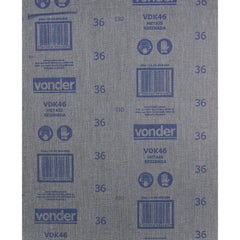 Lixa folha ferro g100 225x275mm vdk-46 com 50 peças Vonder