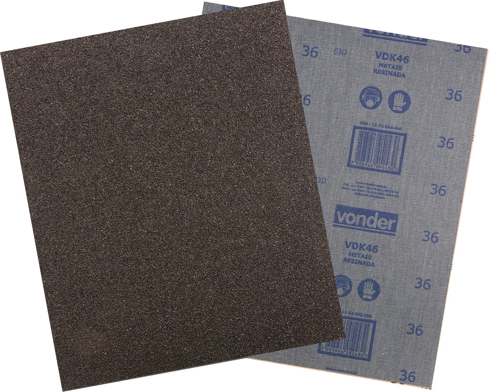 Lixa folha ferro g240 225x275mm vdk-46 com 50 peças Vonder