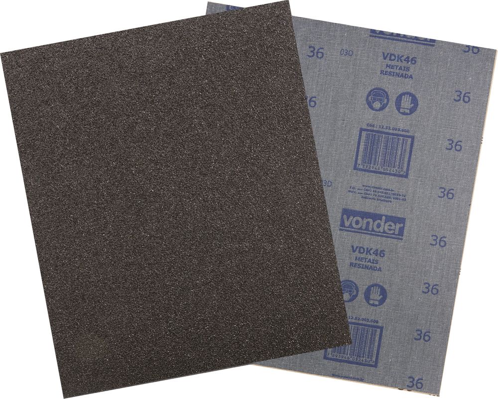 Lixa folha ferro g50 225x275mm vdk-46 com 50 peças Vonder