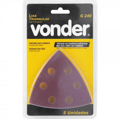 Lixa Triangular com Costado Pluma G240 Vonder