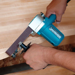 Lixadeira de Cinta Industrial 550W Adaptável a Coletor de Pó Punho Cintas de Lixa 9031 110V Makita