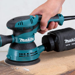 Lixadeira Roto Orbital 125Mm Industrial 300W Com Punho Lixa Saco Coletor de Pó BO5041 110V Makita