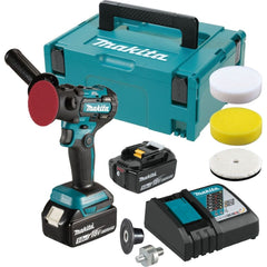 Lixadeira Vertical 75Mm Sem Fio 18V Com 2 Baterias Carregador Maleta Acessórios DPV300RTJ Makita