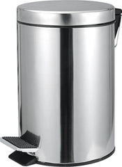 Lixeira Redonda 3 Litros Inox Cinza Vonder