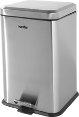Lixeira Retangular 20L Inox Vonder