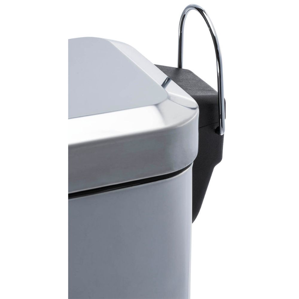 Lixeira Retangular 5 Litros Aço Inox Slin Kala - Guimepa