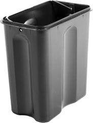 Lixeira Retangular 5 Litros Inox Cinza Vonder