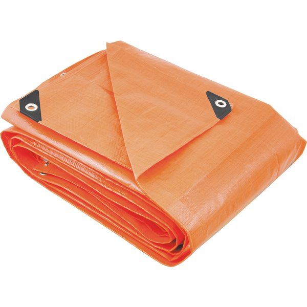 Lona polietileno 10x10m laranja 200 micras reforçada Vonder