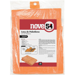 Lona polietileno 7x5m laranja 100 micras leve - Nove54