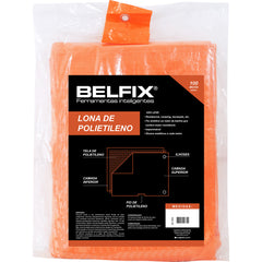 Lona polietileno 8x6m laranja 100 micras - Belfix