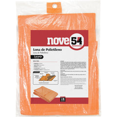 Lona polietileno 8x7m laranja 100 micras leve - Nove54