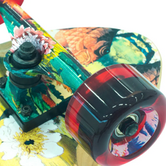 Longboard Coca-Cola Maple Alumínio PU 76mm ABEC-7 Licenciado 100x24,5cm 145000 Bel