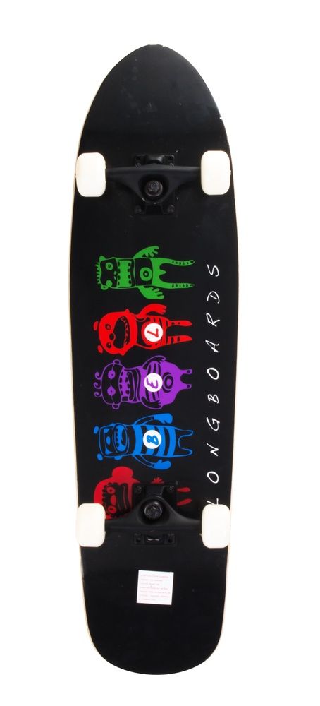 Longboard 82cm maple abec 5 comic monsters - Bel Sports