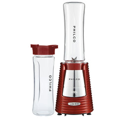 Liquidificador Fit Retrô 300W Philco Vermelho 4 Lâminas Ideal Para Shakes e Vitaminas 220V