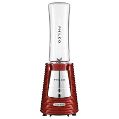 Liquidificador Fit Retrô 300W Philco Vermelho 4 Lâminas Ideal Para Shakes e Vitaminas 220V