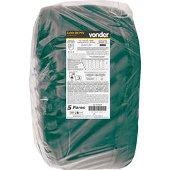 Luva PVC Lisa com Forro 46cm Plv0046 com 5 pares Vonder