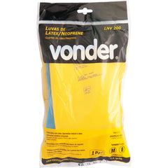 Luva latéx neoprene m amarelo/Azul ca34449 Vonder