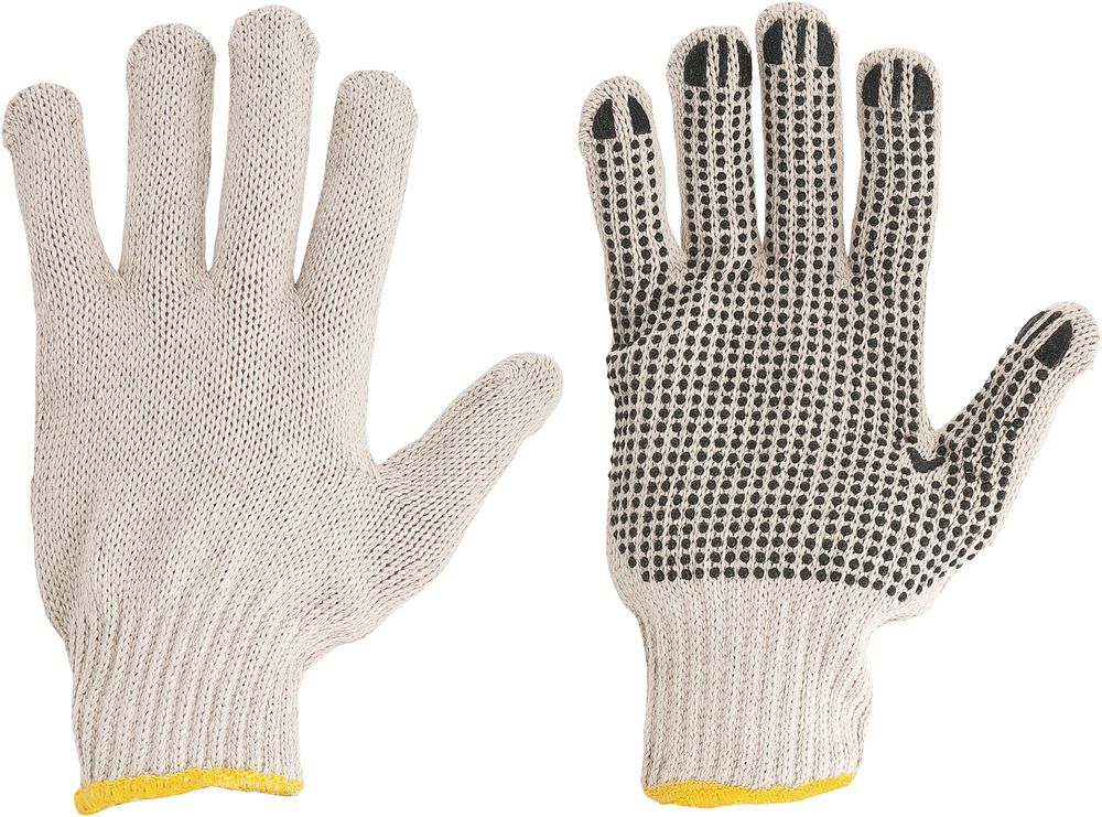 Luva Malha Algodão/poliéster Bege Pigmentada 4 Fios Vonder