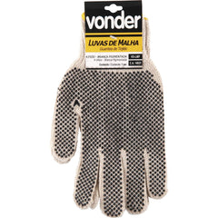 Luva Malha Algodão/poliéster Bege Pigmentada 4 Fios Vonder