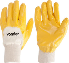 Luva Malha Revestida Xg Palma Nitrílica Amarelo Ca30512 - Vo