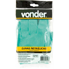 Luva nitrílica g verde com forro ca17164 Vonder