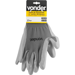Luva poliester/latéx nitrílico tamanho 9 ca35454 - Vonder