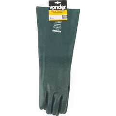 Luva Pvc 35cm Verde Com Forro Áspera Tamanho 10 Ca34046 - Vo